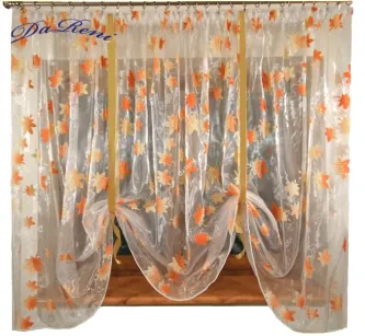 Firana Klon ceglany organdyna 270 cm x 130 cm