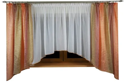Aldona woal komplet firana + zasłony 300 cm x 150 cm
