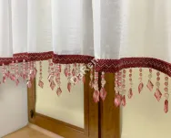 firana gotowa woal kresz koralik