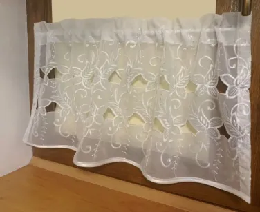 zazdrostka woal z haftem 40 cm