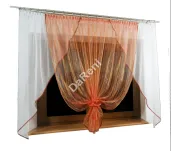 Firana Astri czerwona woal 300 cm x 150 cm - 2