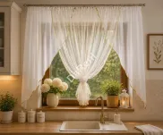 Firana Astri czerwona woal 300 cm x 150 cm - 2