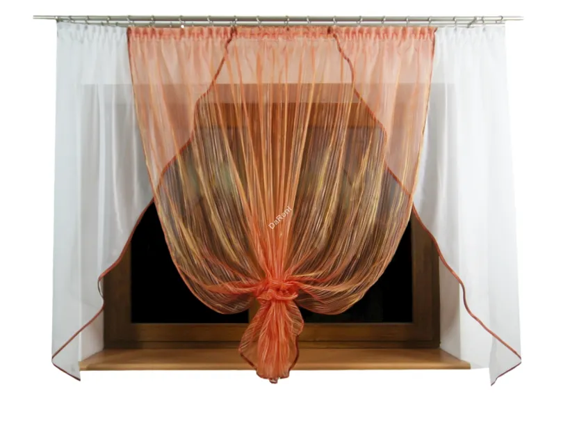 Firana Astri czerwona woal 300 cm x 150 cm