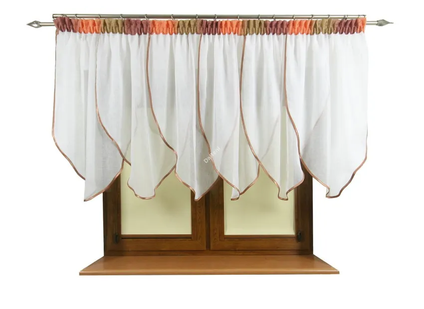 Gotowa firana Kristi sable rozmiar 320 cm x 90 cm