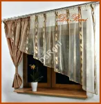 Firana Onyx organdyna brąz 300 cm x 150 cm - 3