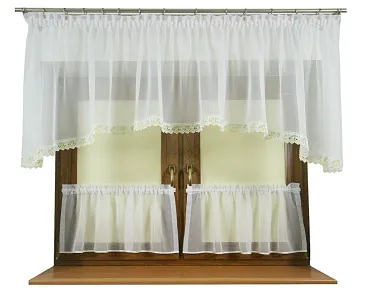 Firana gotowa Bella 300 cm x 80 cm + zazdrostki