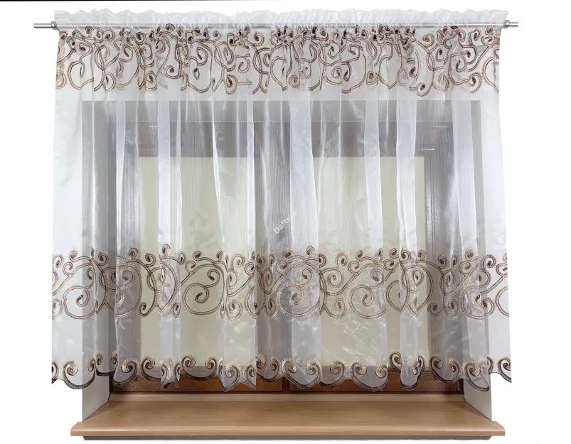 Figaro organdyna haftowana 340 cm x 140 cm