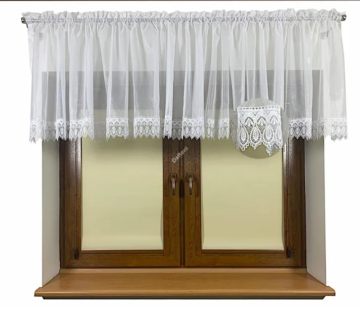 Firana do kuchni  Bella markizeta rozmiar 480cm x 80cm