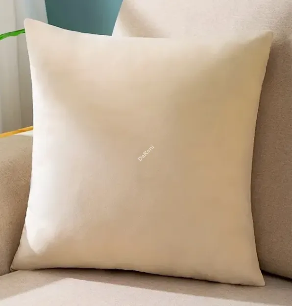 poszewka  na poduszkę welurowa beżowa