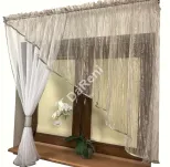 firana skos połączone tkaniny woal i organdyna